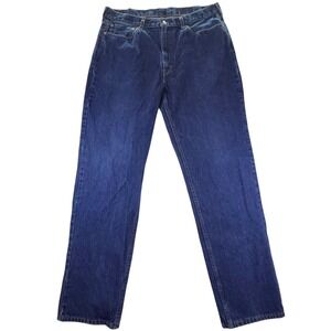 Levis 550 Relaxed Fit Tapered Leg Jeans Mens 38x34 Dark Wash Indigo Denim Pants